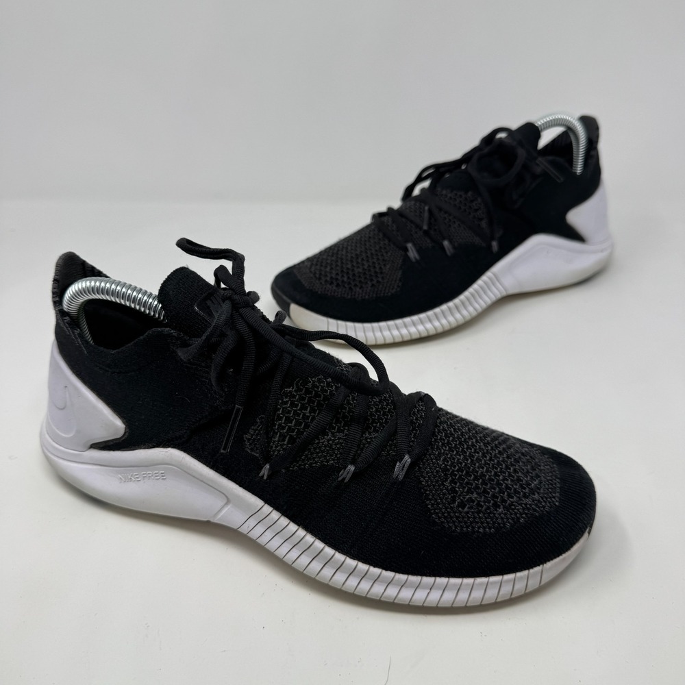 Nike Free TR Flyknit 3 Shoes Black Running Training Comfort Women's Size 8